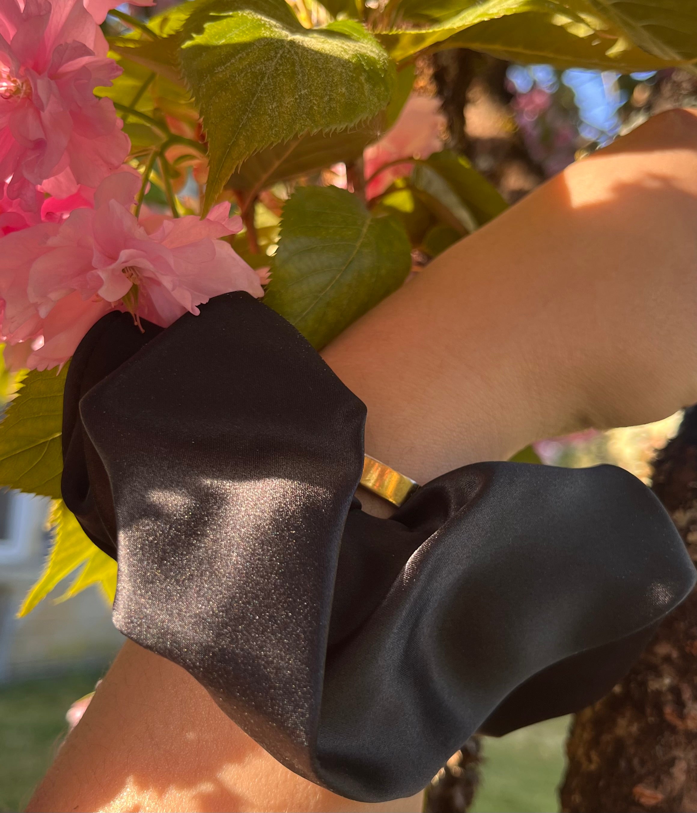 CHOUCHOU 100% SOIE DE MURIER Noir Intense