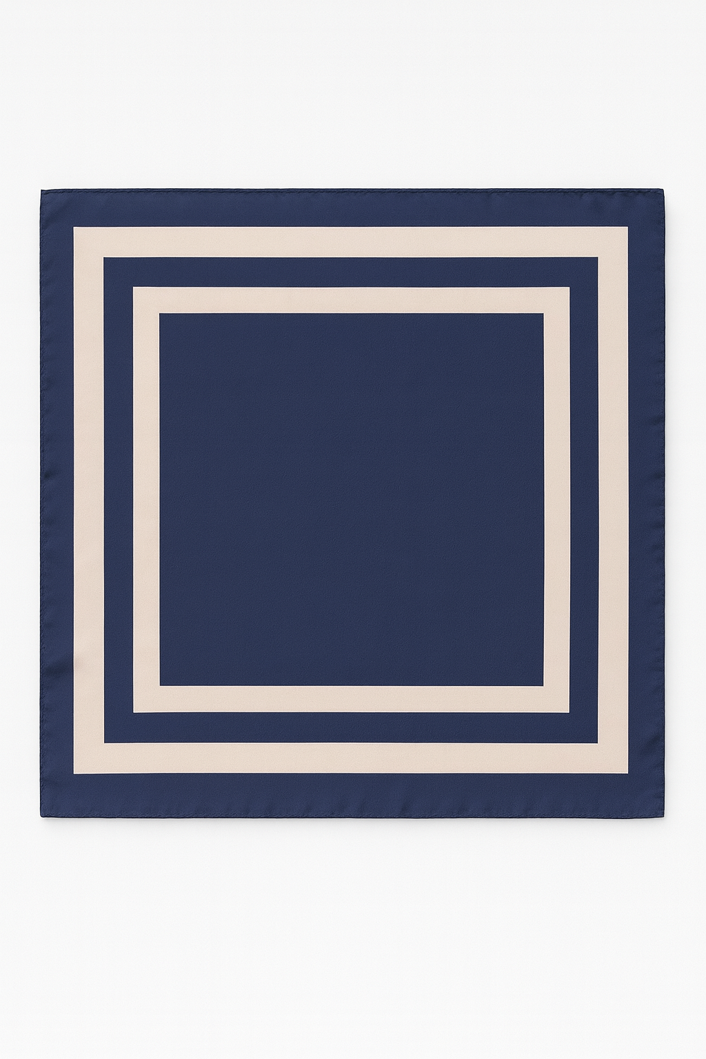 FOULARD 100% SOIE DE MURIER Bleu Minéral