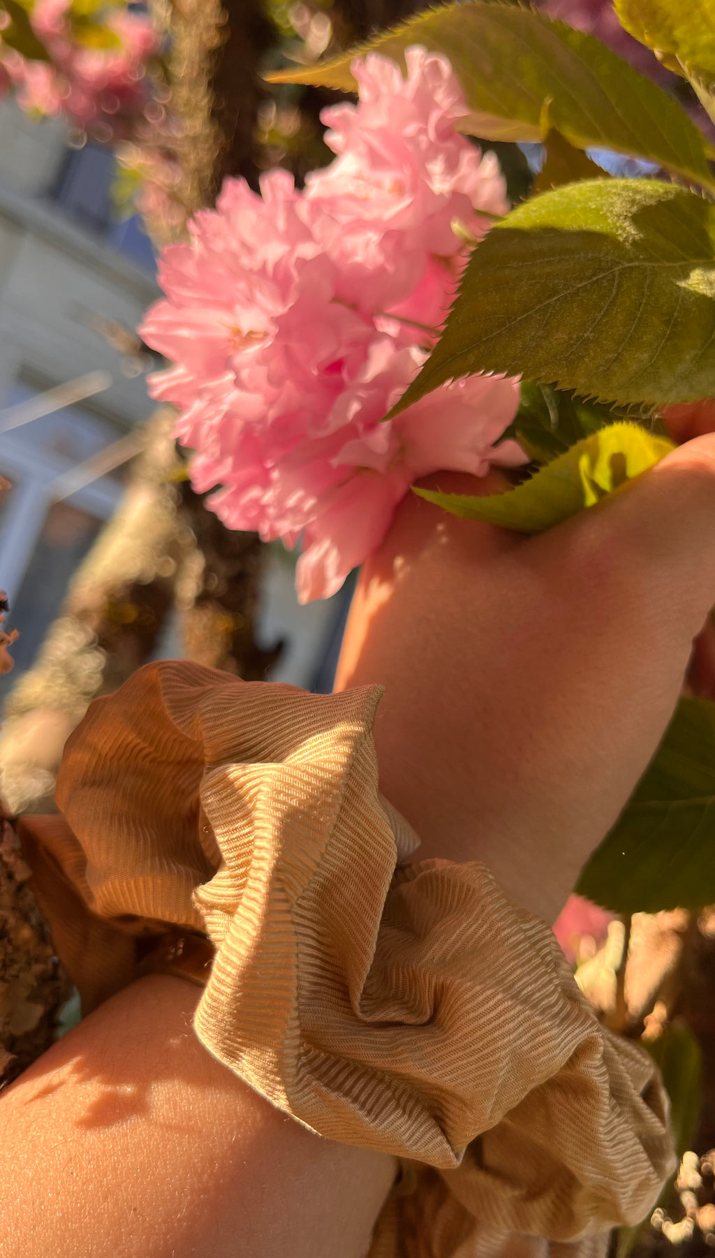 CHOUCHOU 100% SOIE DE MURIER  Beige Vanille