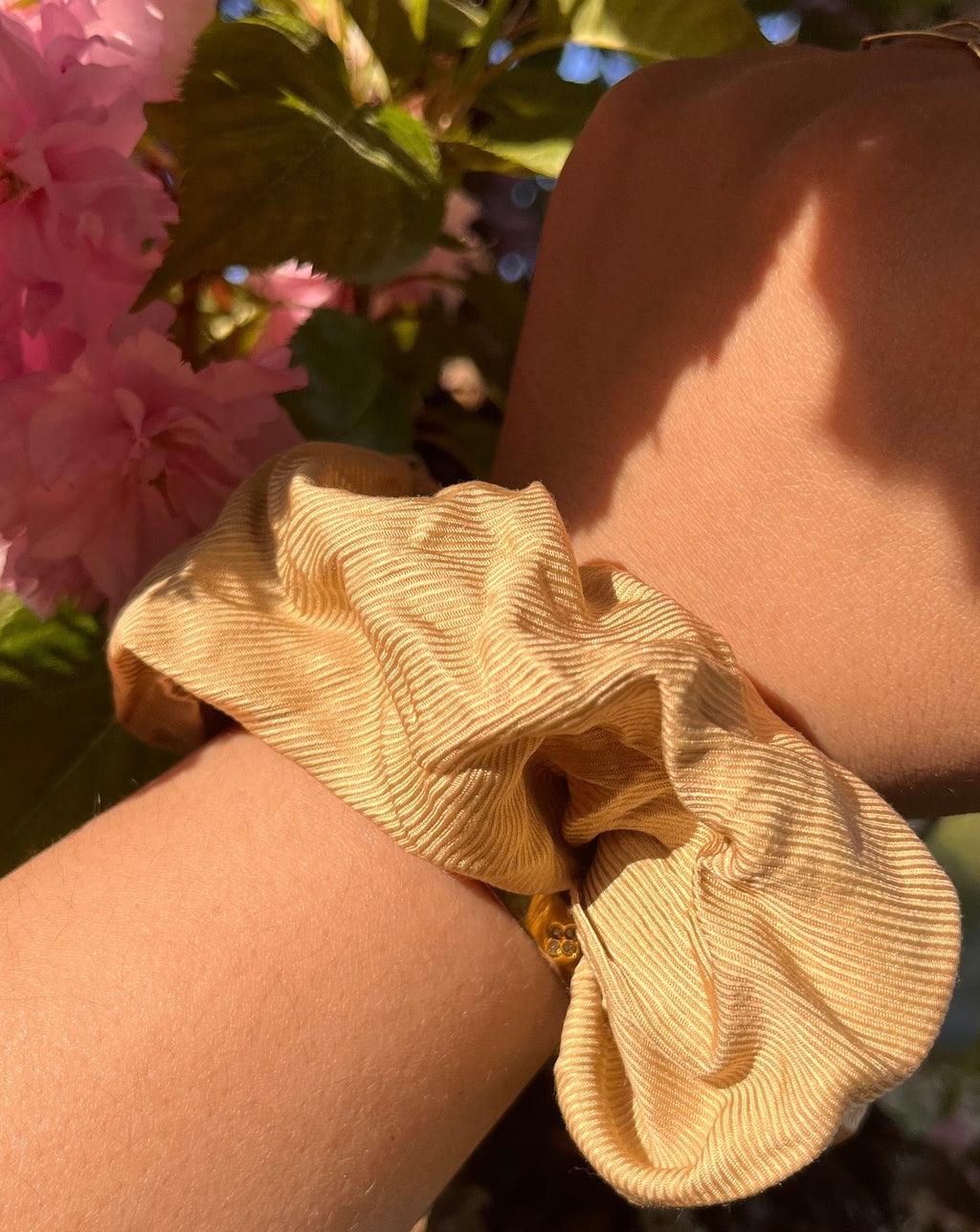 CHOUCHOU 100% SOIE DE MURIER  Beige Vanille