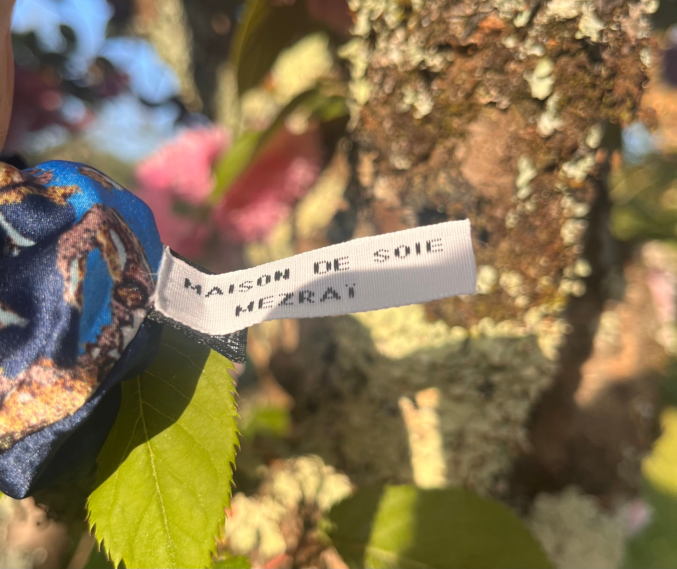 CHOUCHOU 100% SOIE DE MURIER Bleu Antique