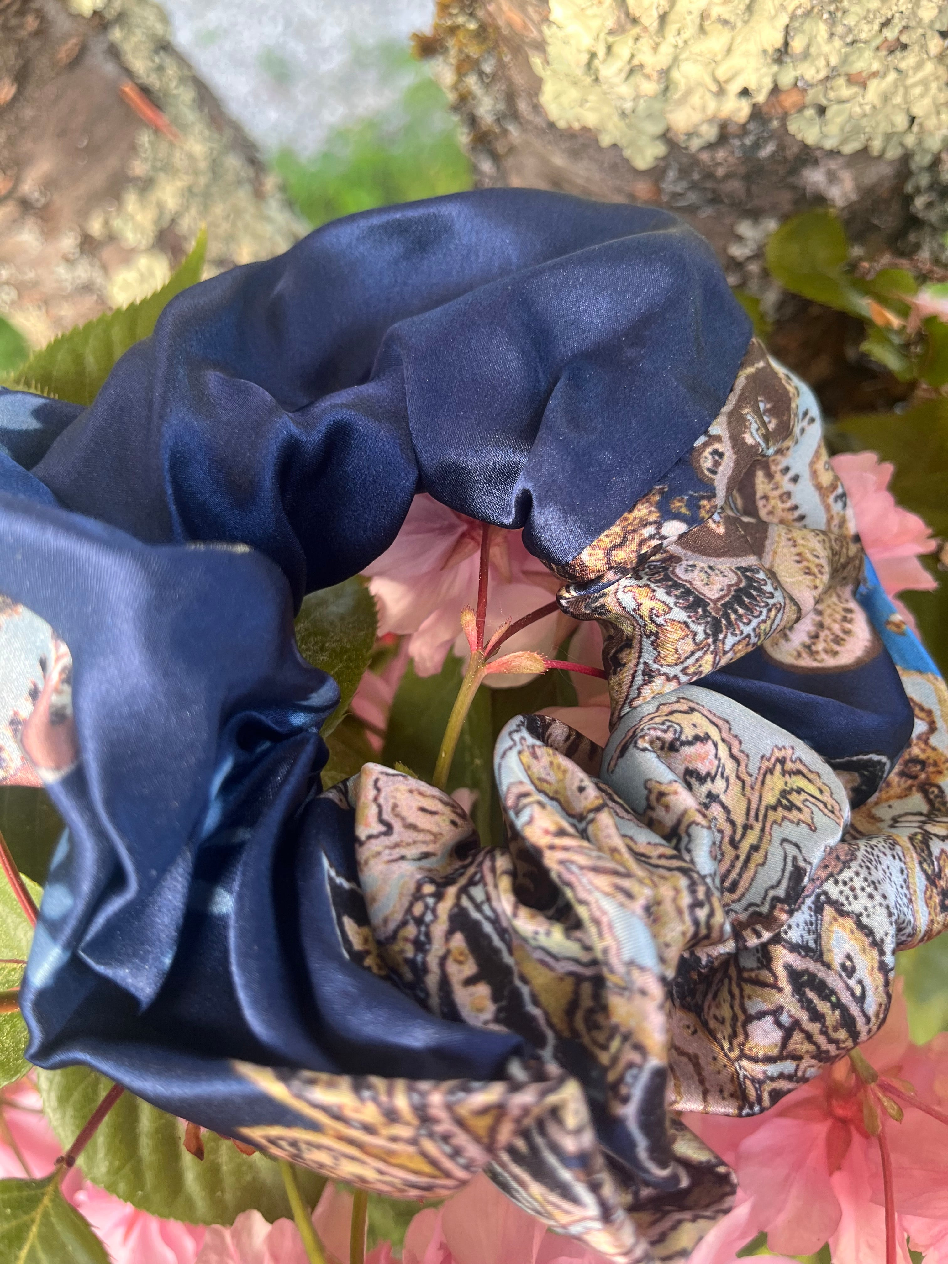 CHOUCHOU 100% SOIE DE MURIER Bleu Antique